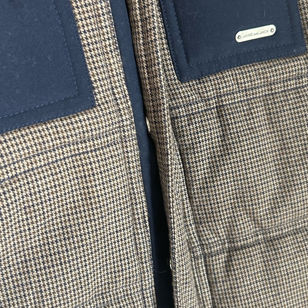 Janie and Jack Vest Boys 4-5 Hooded Puffer Lined Zip Pockets Fall Winter Outerwe - Picture 3 of 12